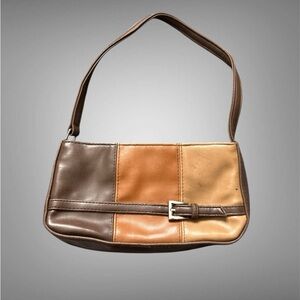 Brown and Tan mini Shoulder Bag